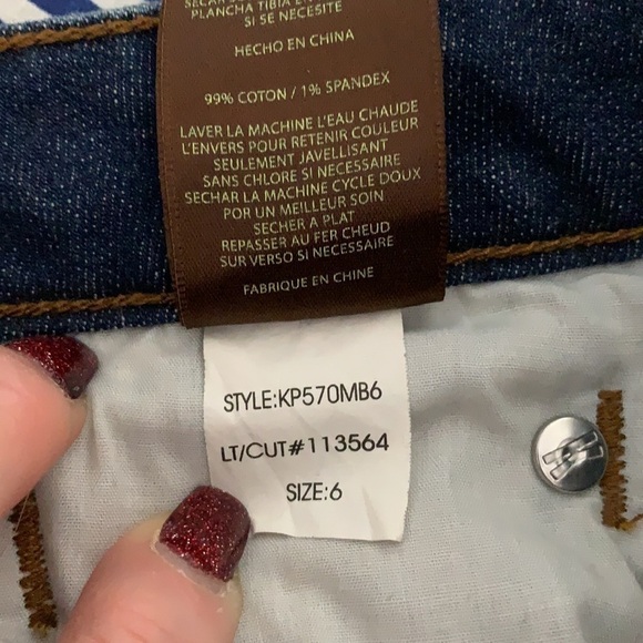 Kut from the Kloth soft cotton, touch of stretch skinny straight ankle jeans EUC - Picture 7 of 7